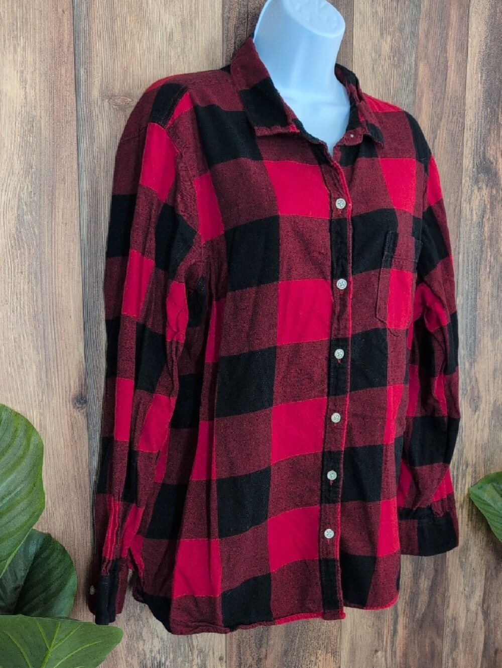 Old Navy The Classic Shirt Buffalo Plaid Button-Down Shirt XXL          W318